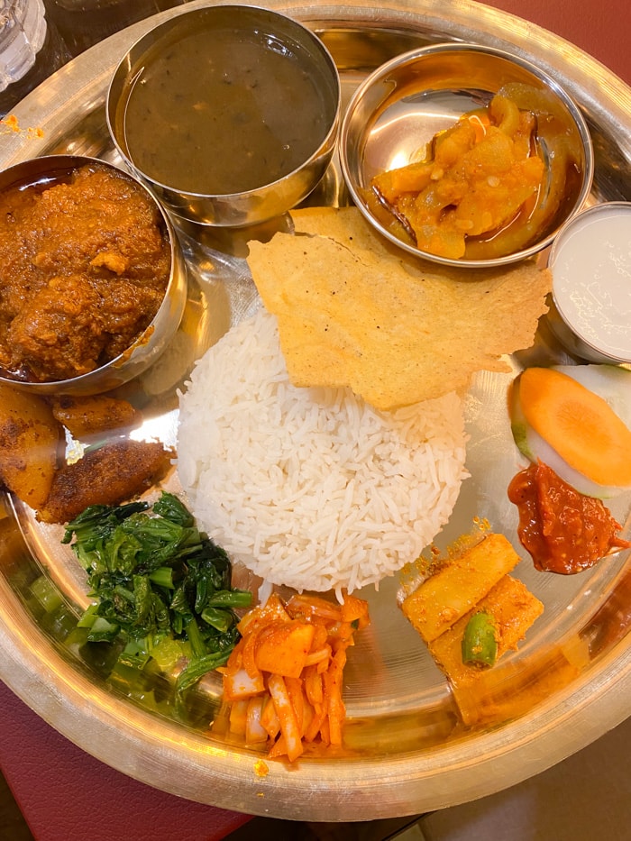 best thakali in kathmandu 3 places to eat dal bhat mantra thakali maharagunj nepal
